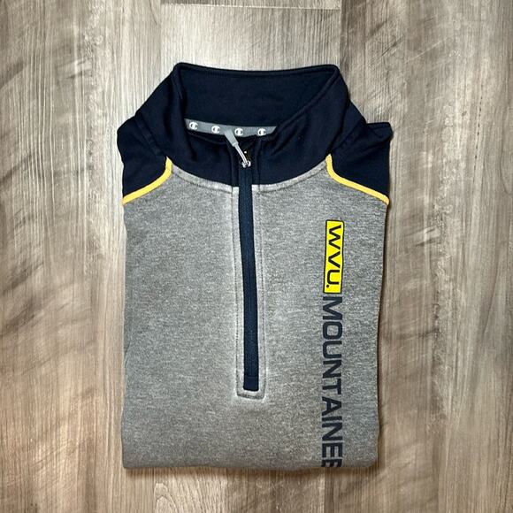 West Virginia Mountaineers Champion Performance Quarter Zip Pullover - Large - Picture 1 of 7